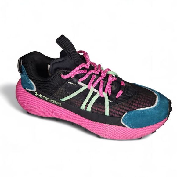 Under Armour Women's Non-Slip Aventure Pro Pink-Black Sneakers Shoes Size 5.5 - Picture 2 of 15